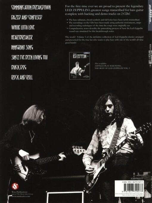 Play Bass With... The Best Of Led Zeppelin - Volume 1