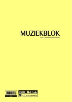 Muziekblok, A4, 100 Vel, 12-balks Muziekpapier