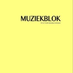 Muziekblok, A4, 100 Vel, 12-balks Muziekpapier