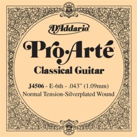 D'addario Pro Arte J4506 E-6th