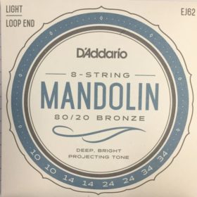 D'addario EJ62 Mandolin 80/20 bronze