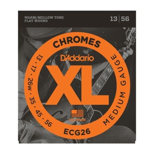 D'addario ECG26 Chromes 13-56 Flatwound