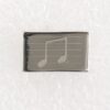 Pin: Notenbalk Dubbele 1/8 Noot