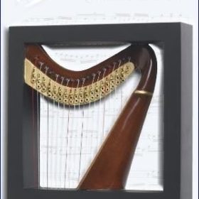 Harp Wall Art 4D Model