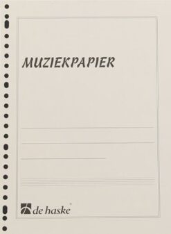 Muziek Papier, A4, Ringband 23 rings, 12 balks Muziekpapier, 50 vel