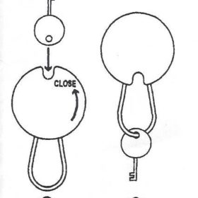 Sleutelhanger: G-Sleutel + Notenbalk