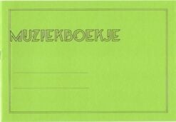 Muziekboekje, A5, 6 Balks Muziekpapier (50/50 muziekpapier / schrijfregels)