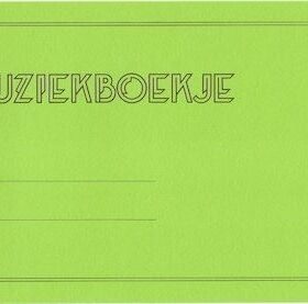 Muziekboekje, A5, 6 Balks Muziekpapier (50/50 muziekpapier / schrijfregels)