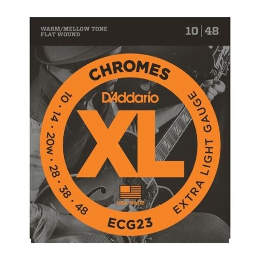 D'addario ECG23 Chromes 10-48 Flatwound