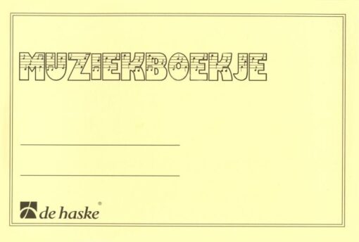 Muziekboekje, A5, 6 Balks Muziekpapier