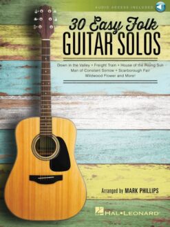 30 Easy Folk Guitar Solos (+ online audio access)