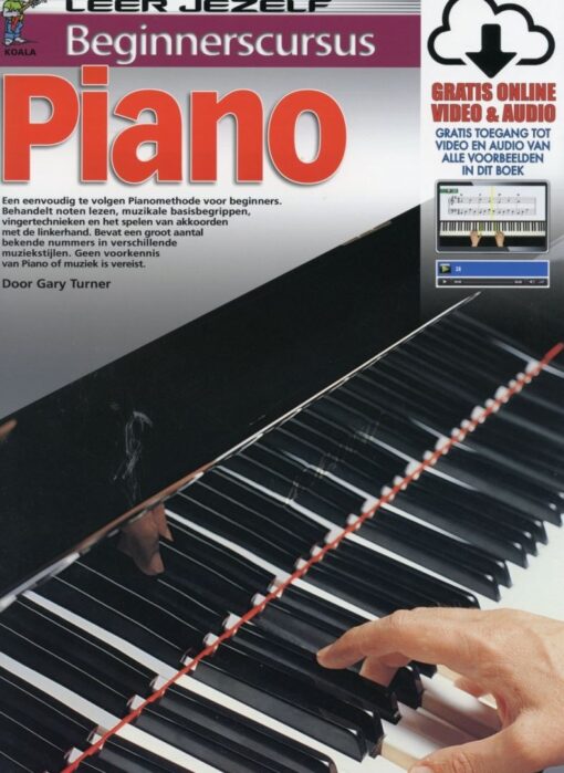 Beginnerscursus Piano (boek + gratis online video en audio)