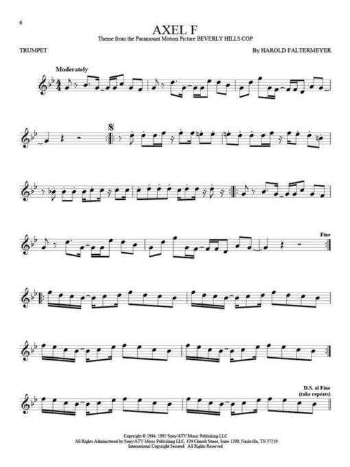 101 Movie Hits for Trumpet