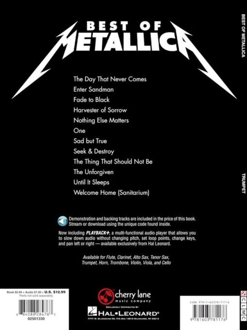 Best of Metallica for Trumpet