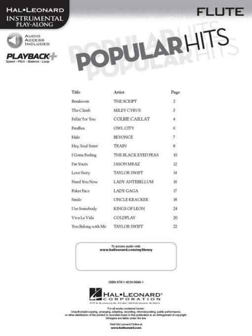 Popular Hits (+Audio Access)