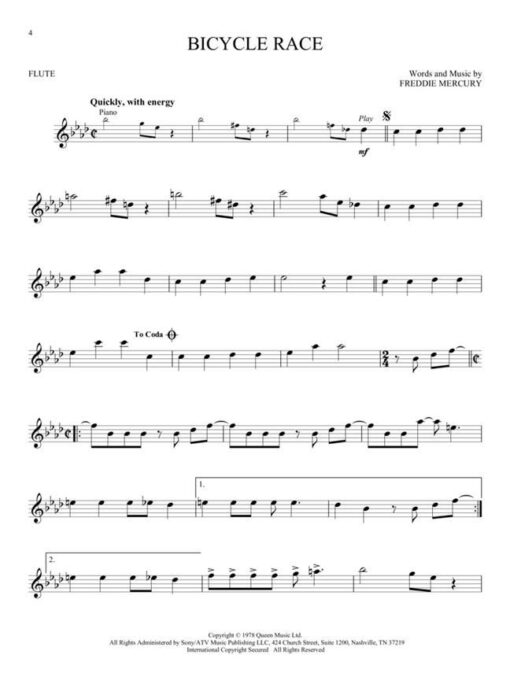 Queen, Updated Edition (Flute)