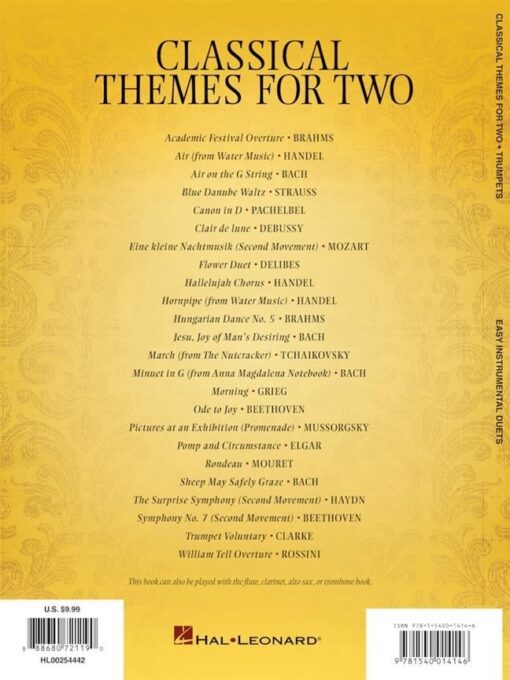 Classical Themes for Two Trumpets