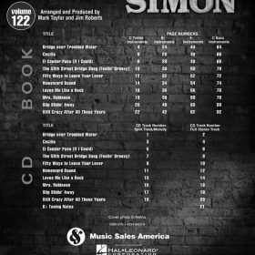 Jazz Play-Along; Volume 122 - Paul Simon