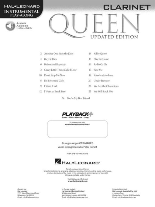 Queen, Updated Edition (Clarinet)