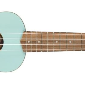 Fender Venice Soprano Uke, Walnut Fingerboard, Daphne Blue