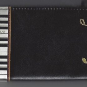 Zipper Wallet: Keyboard Melody Large Bk