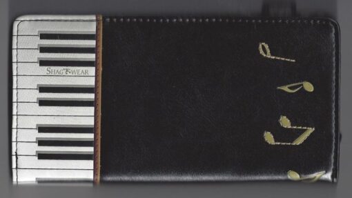 Zipper Wallet: Keyboard Melody Large Bk