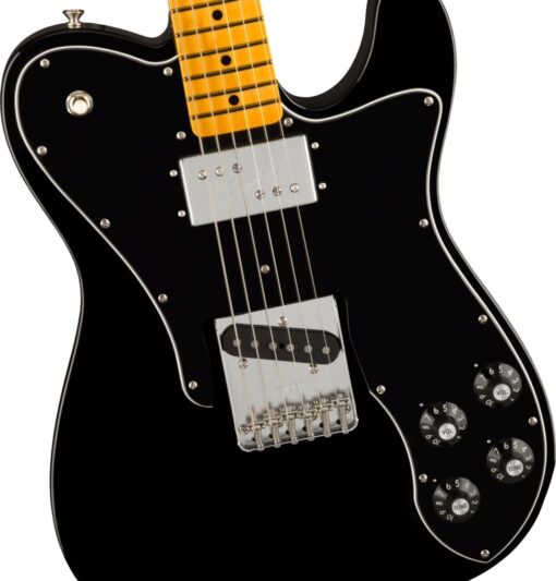 Fender American Vintage II 1977 Telecaster Custom, Maple Fingerboard, Black