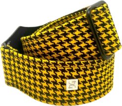 Get'm Get'm FLY Hounds Tooth Yellow 2"