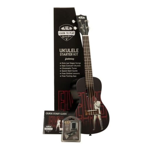 Kala Learn To Play Elvis Viva Las Vegas Concert Ukulele Starter Kit