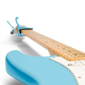 Kyser Fender® x Kyser® Quick-Change® Electric Guitar Capo, Daphne Blue