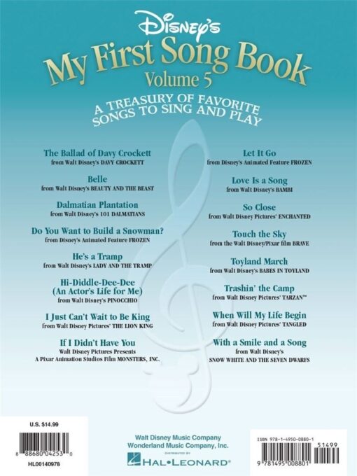 Disney's My First Songbook, Volume 5