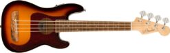 Fender Fullerton Precision Bass® Uke, Walnut Fingerboard, Tortoiseshell Pickguard, 3-Color Sunburst