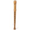Aura Sopraan Blokfluit BS3; Duitse Boring, hout ongelakt