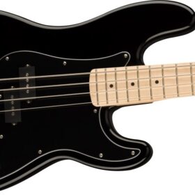 Squier Affinity Series™ Precision Bass® PJ, Maple Fingerboard, Black Pickguard, Black