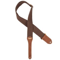 Taylor GS Mini Strap Chocolate Brown Cotton 2"
