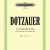 Dotzauer; 113 Violoncello-Etuden, Band I, nr.1-34