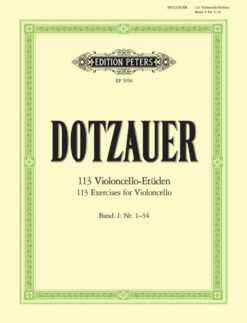 Dotzauer; 113 Violoncello-Etuden, Band I, nr.1-34