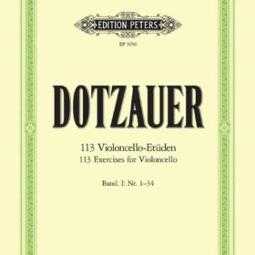 Dotzauer; 113 Violoncello-Etuden, Band I, nr.1-34