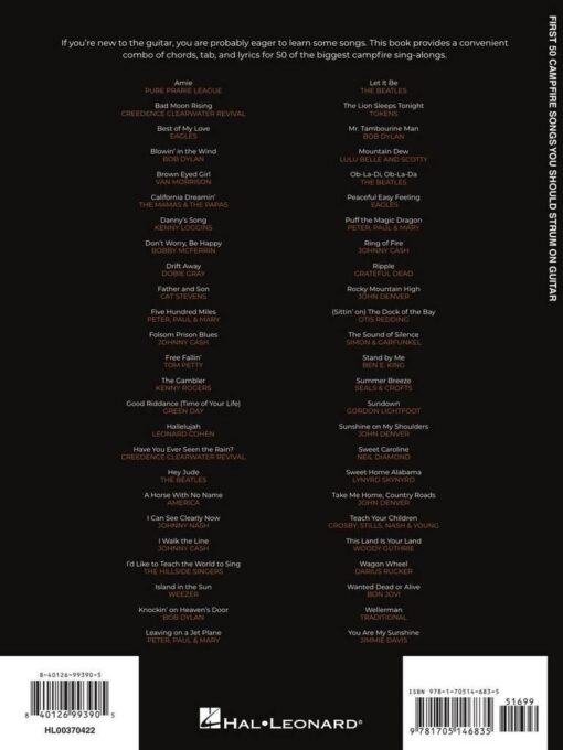 First 50 Campfire Songs You Should Play on Guitar