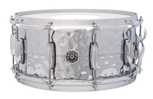 Gretsch Brooklyn Snaredrum Hammered Chrome Over Brass