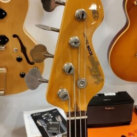 Vintage V74MRJP JP Tribute fretless Bass Distressed Sunburst