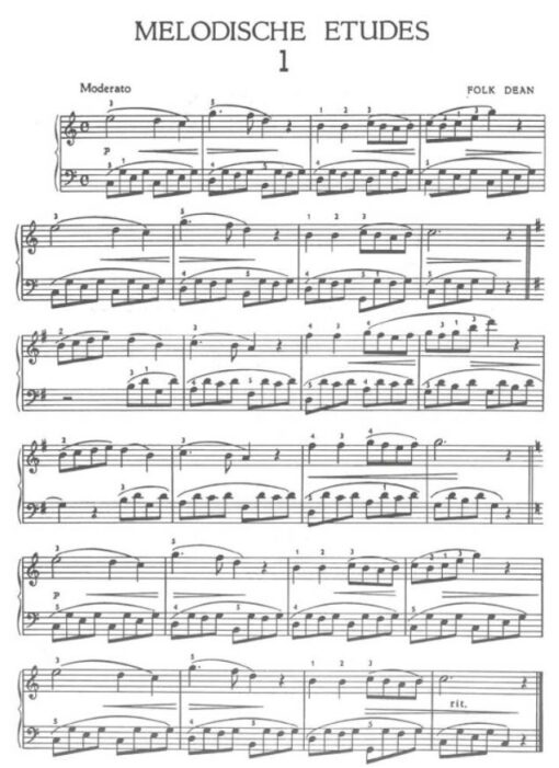 Folk Dean; Melodische Etudes 1