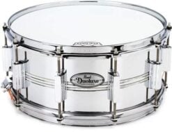Pearl Duoluxe 14 x 6,5 Chrome over Brass Snaredrum