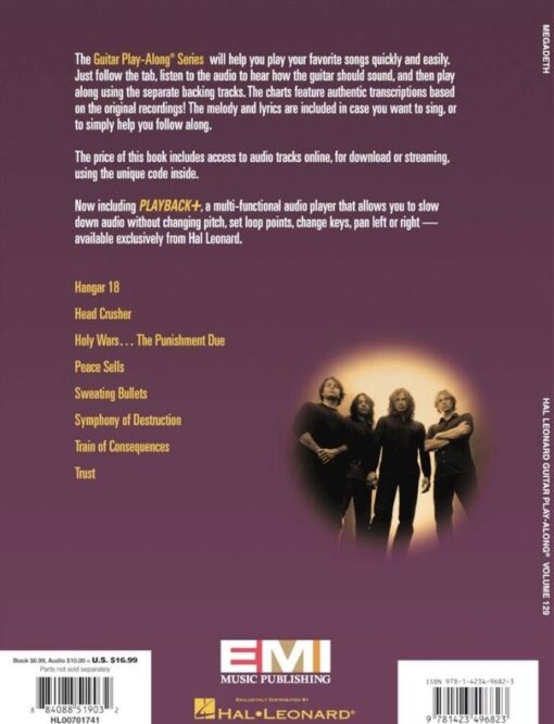 Guitar Play-Along Volume 129: Megadeth