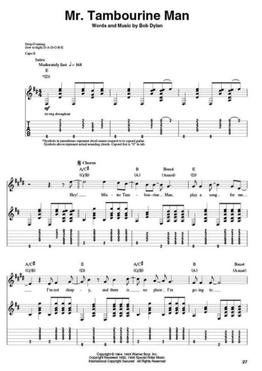 Guitar Play-Along Volume 148; Bob Dylan