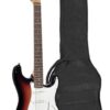 SX Standard Series elektrische gitaar met 3 single coil elementen en vintage tremolo Black