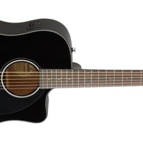 Fender CD-60SCE Dreadnought, Walnut Fingerboard, Black
