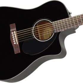 Fender CD-60SCE Dreadnought, Walnut Fingerboard, Black