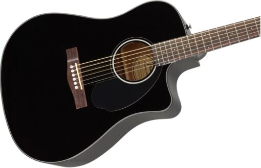 Fender CD-60SCE Dreadnought, Walnut Fingerboard, Black