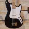 Squier Bronco Bass, Maple Fingerboard, White Pickguard, Black